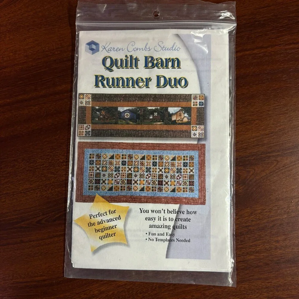 Quilt Barn Runner Duo Pattern by Karen Combs Studio